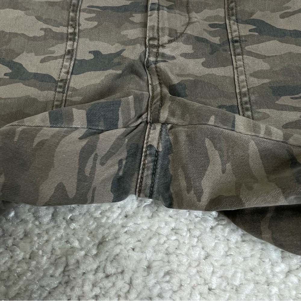 Anthropologie Mavis Pants Camo Utility Lace Feminine Military Sz 27 - Picture 6 of 9
